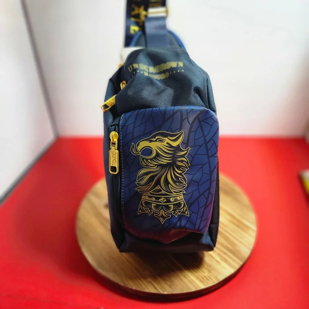 Drew Estate Undercrown Maduro Sling Bag Navy Blue Gold Crossbody Pack Mens‎